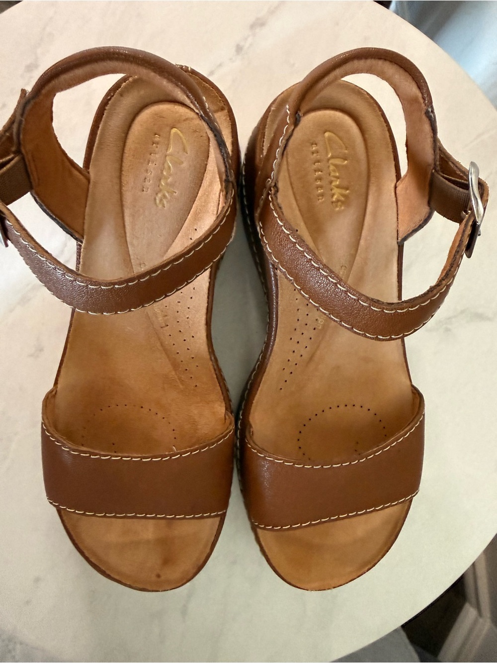 EUC Clarks Kassanda Lily Sandals Size 5.5 Med - Picture 5 of 11